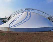 膜結構罩棚的抗風性能